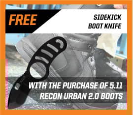 Purchase a 5.11 RUSH Pack and receive Rapid Excursion Pack