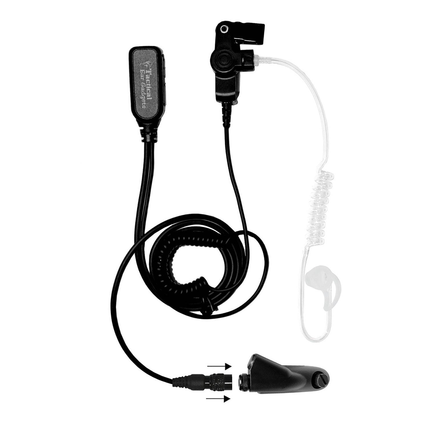 Ear Phone Connection Hawk Lapel Microphone