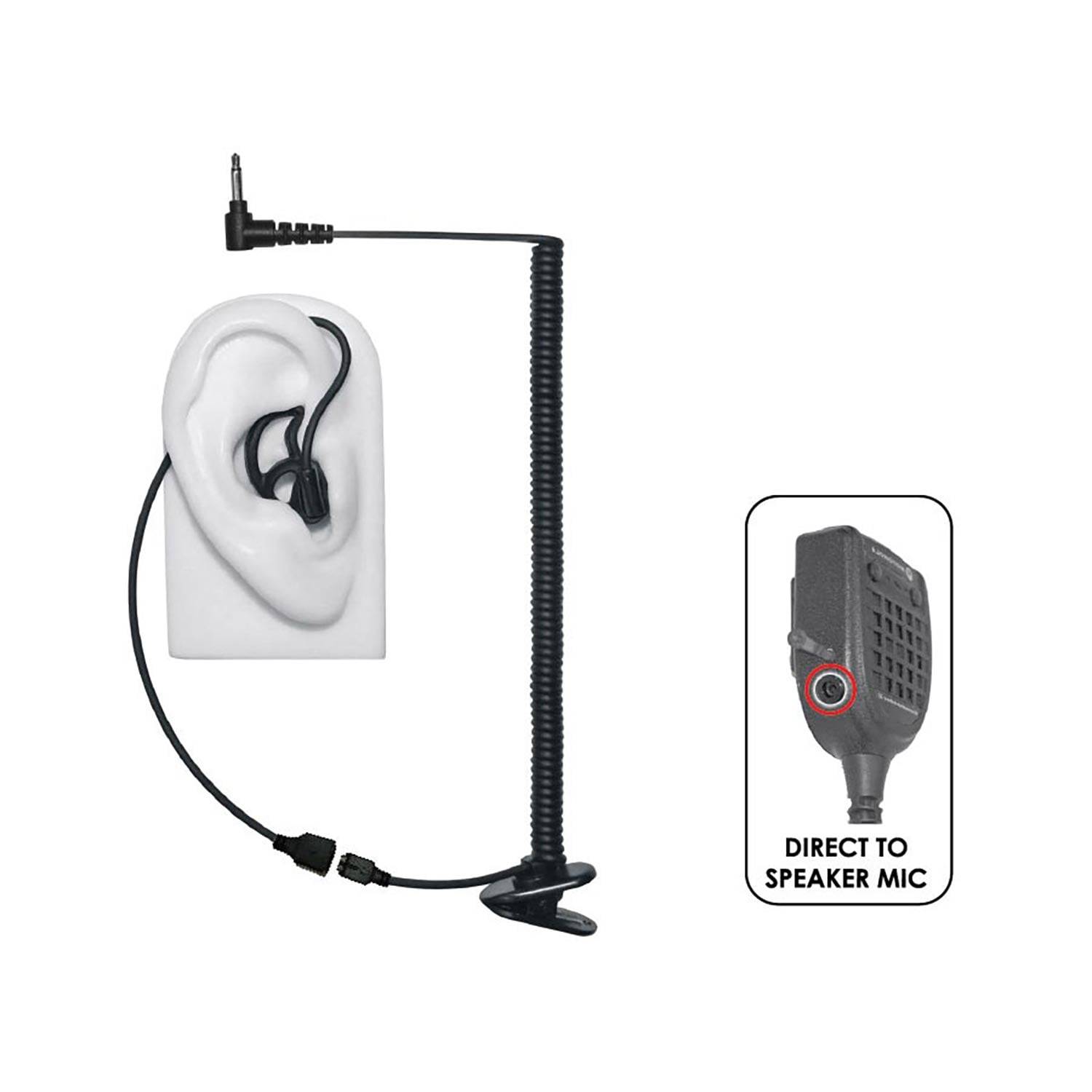 EAR PHONE CONNECTION MICRO SOUND LISTEN ONLY EAR PIECE