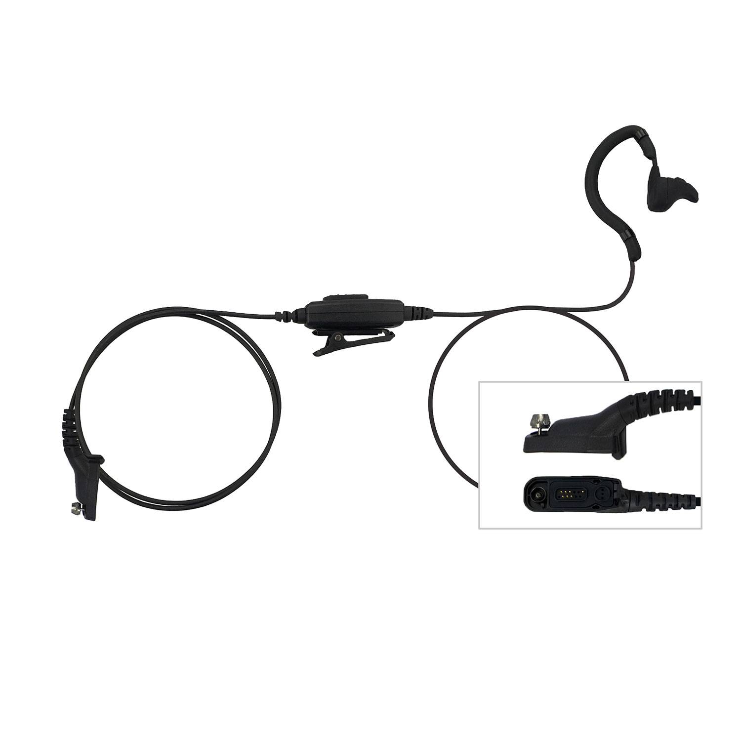 EarHugger Ear Bone Mic for Motorola Turbo/APX/XPR