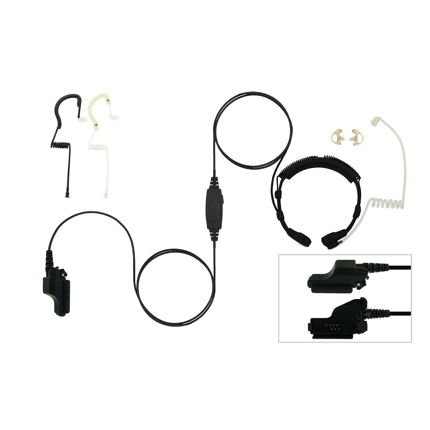 EarHugger Throat Microphone for Motorola HT/MTS/XTS