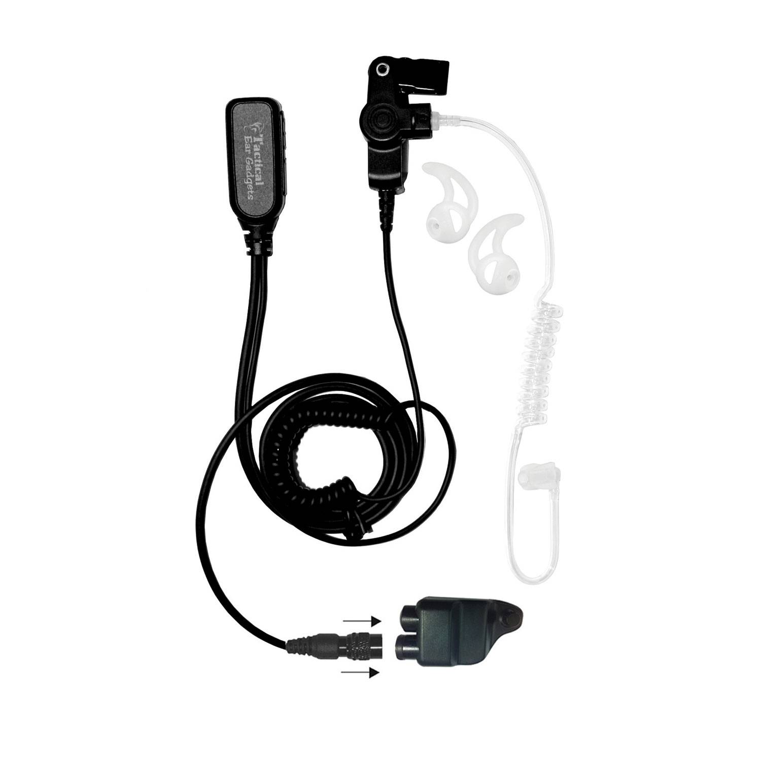 Ear Phone Connection Hawk Lapel Microphone Quick Release