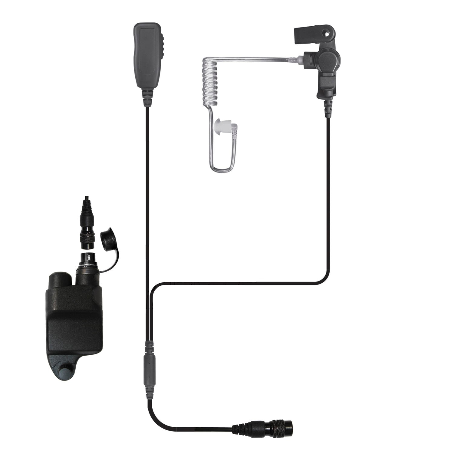 Code Red Investigator QD Two-Wire Mic for Harris/Macom Radio