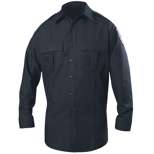 BLAUER LONG SLEEVE ZIPPERED POLYESTER SHIRT