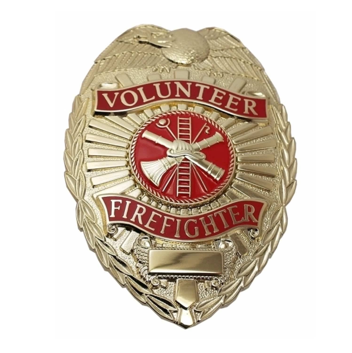 GALLS VOLUNTEER FIREFIGHTER BADGE