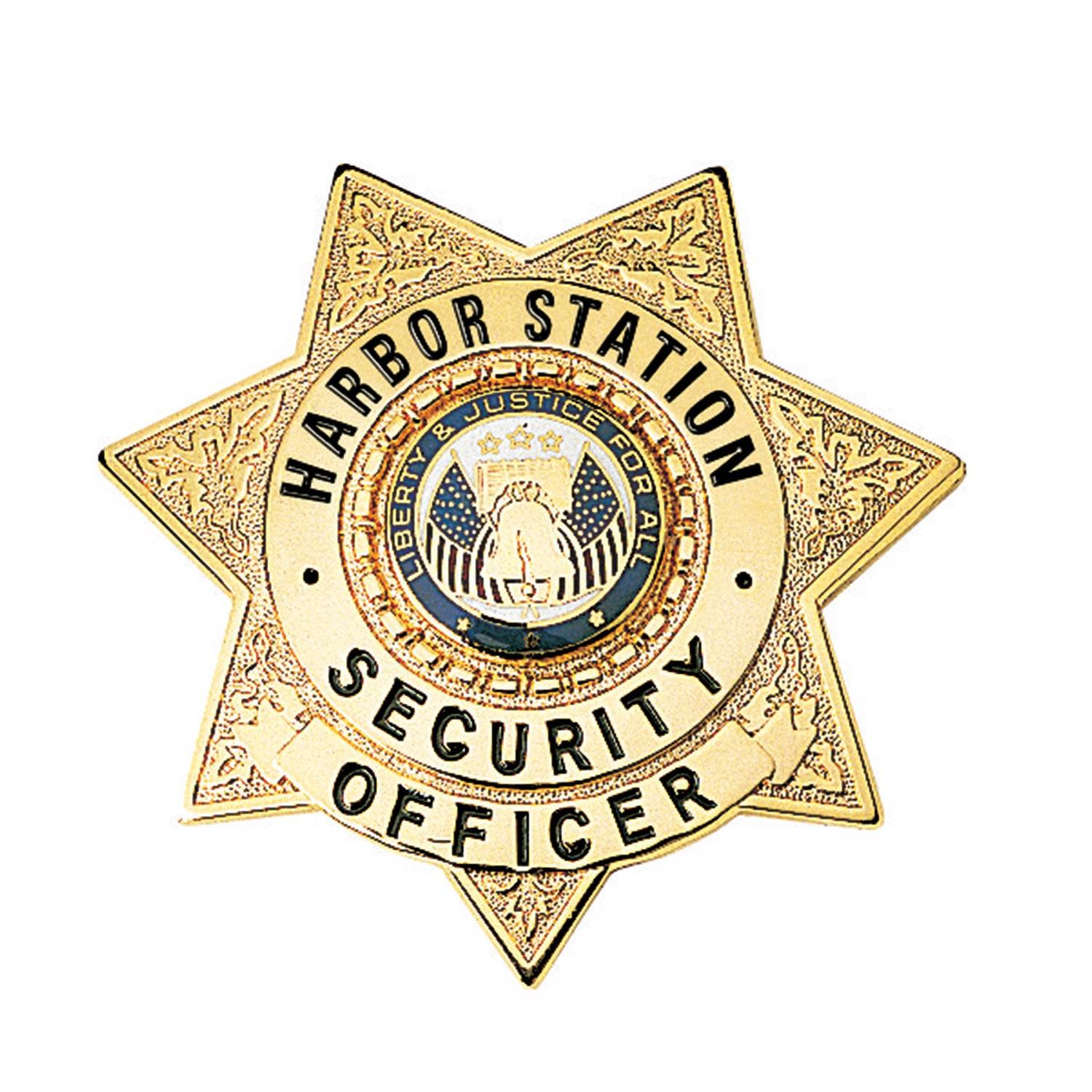 LawPro Custom Engraved Deluxe Badge 7 Point Star