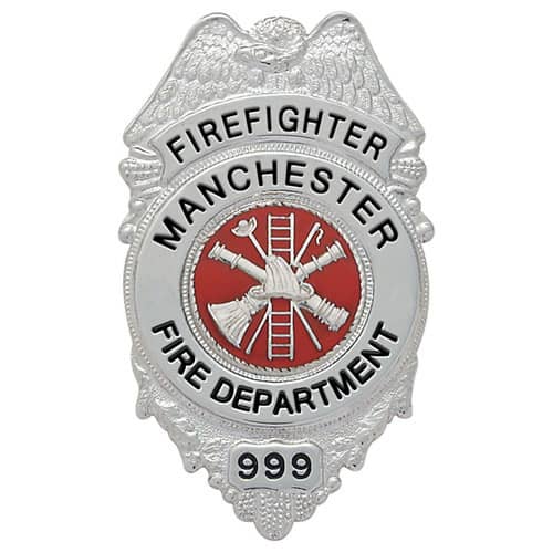 Smith & Warren Eagle Over Ring Shield Badge