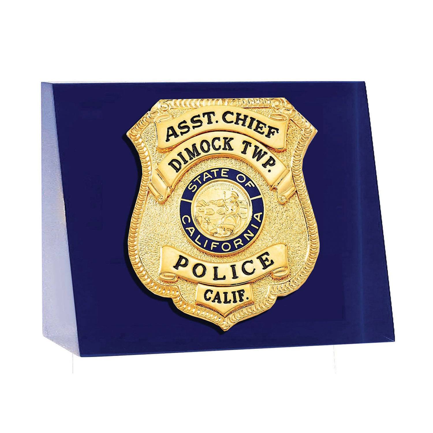 Blackinton Lucite Badge Embedment Single Badge