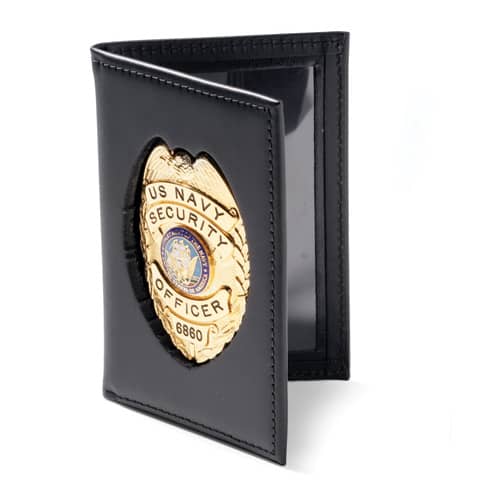 Strong Dress Side Open Double I.D. Case with Outside Recesse