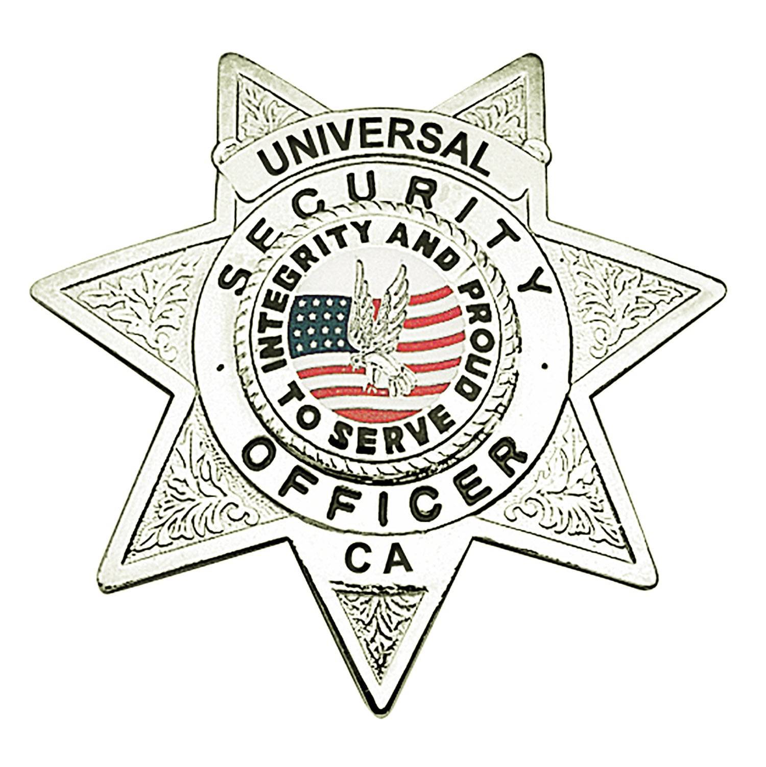 LAWPRO CUSTOM ENGRAVED BADGE STAR WITH TOP BANNER