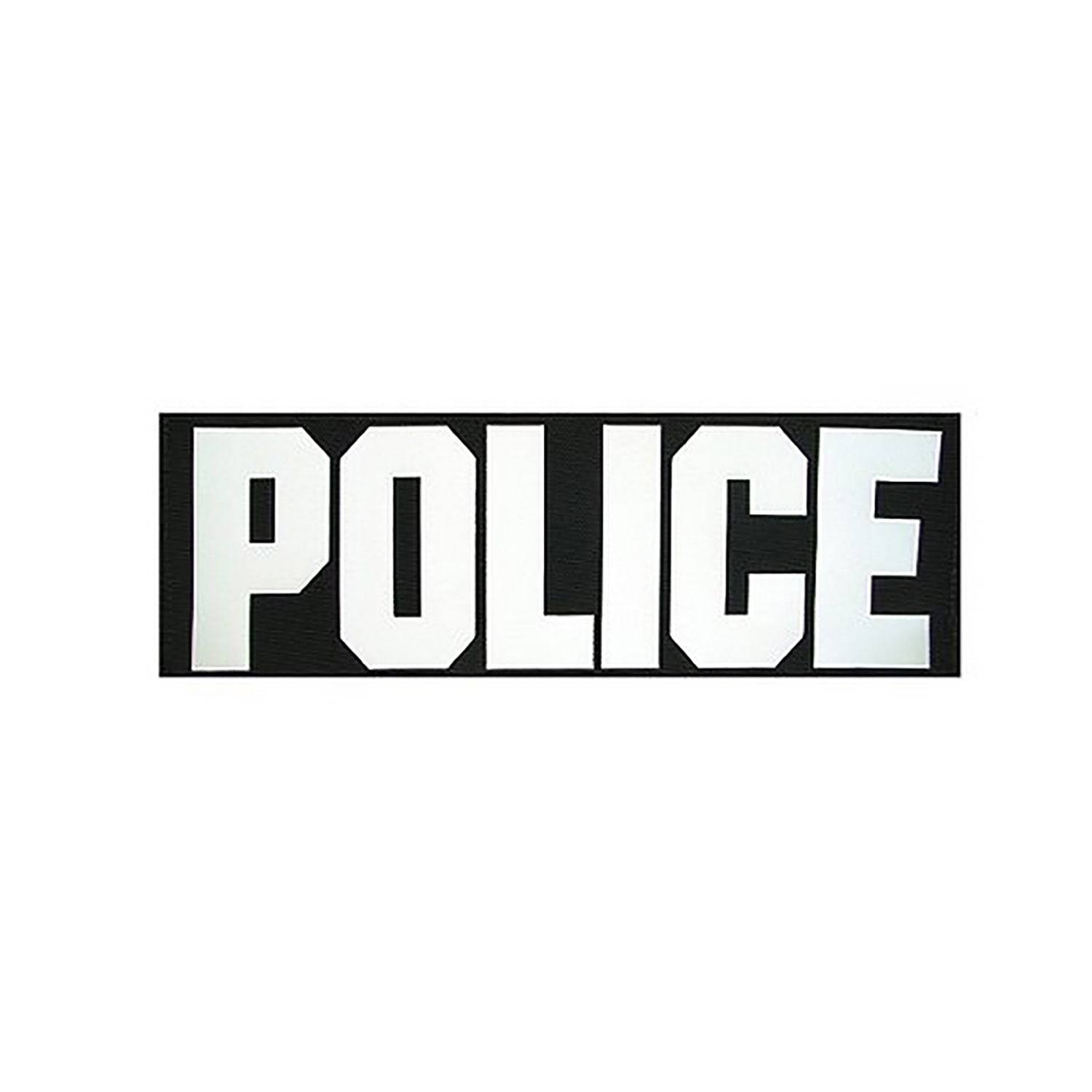 United Shield 3x8 Shooter's Vest POLICE ID Placard