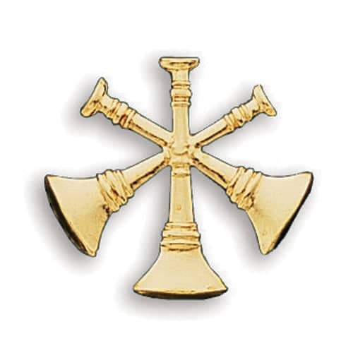 BLACKINTON 3 CROSSED BUGLES PIN