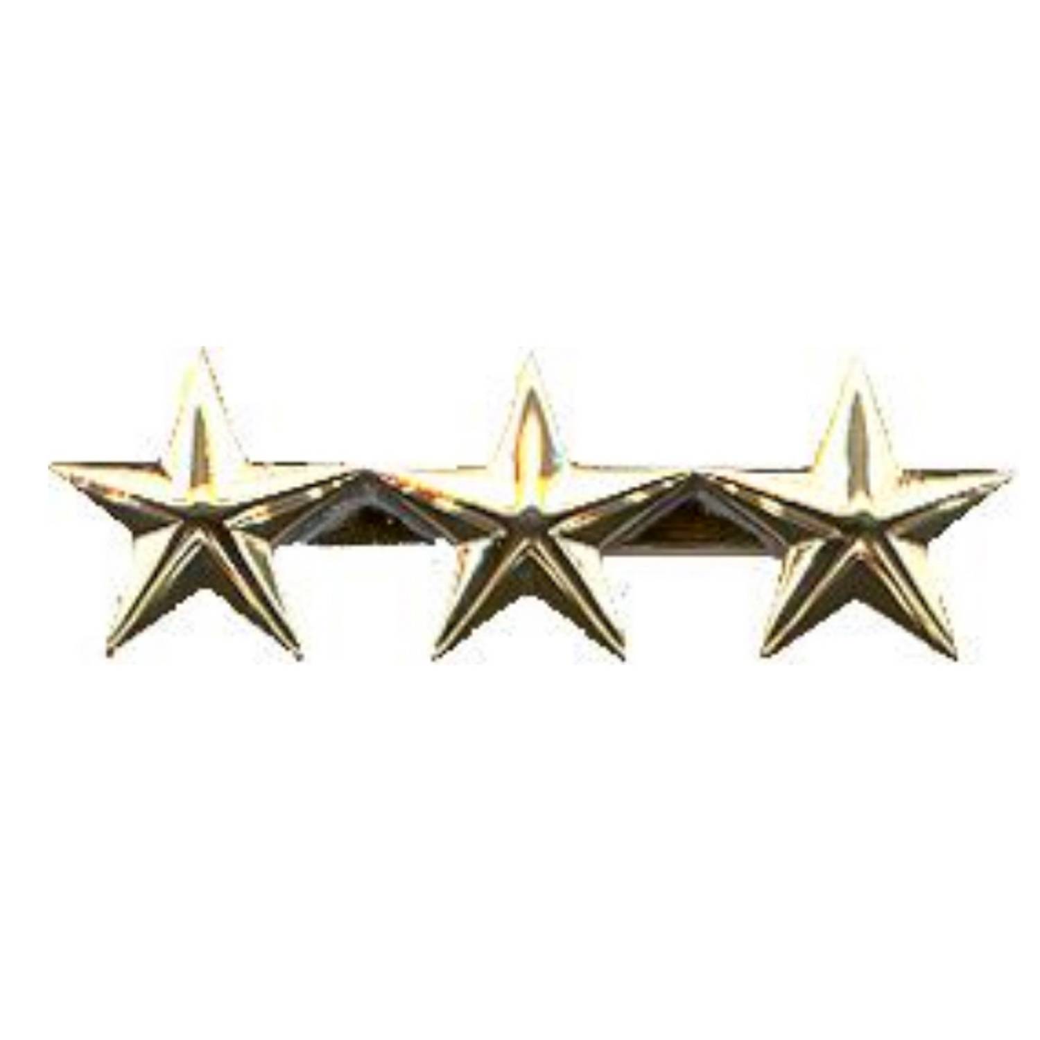 Eiseman-Ludmar Collar Stars with Smooth Finish