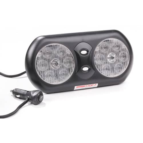 Code 3 Visor Flip Light with Clear Lens
