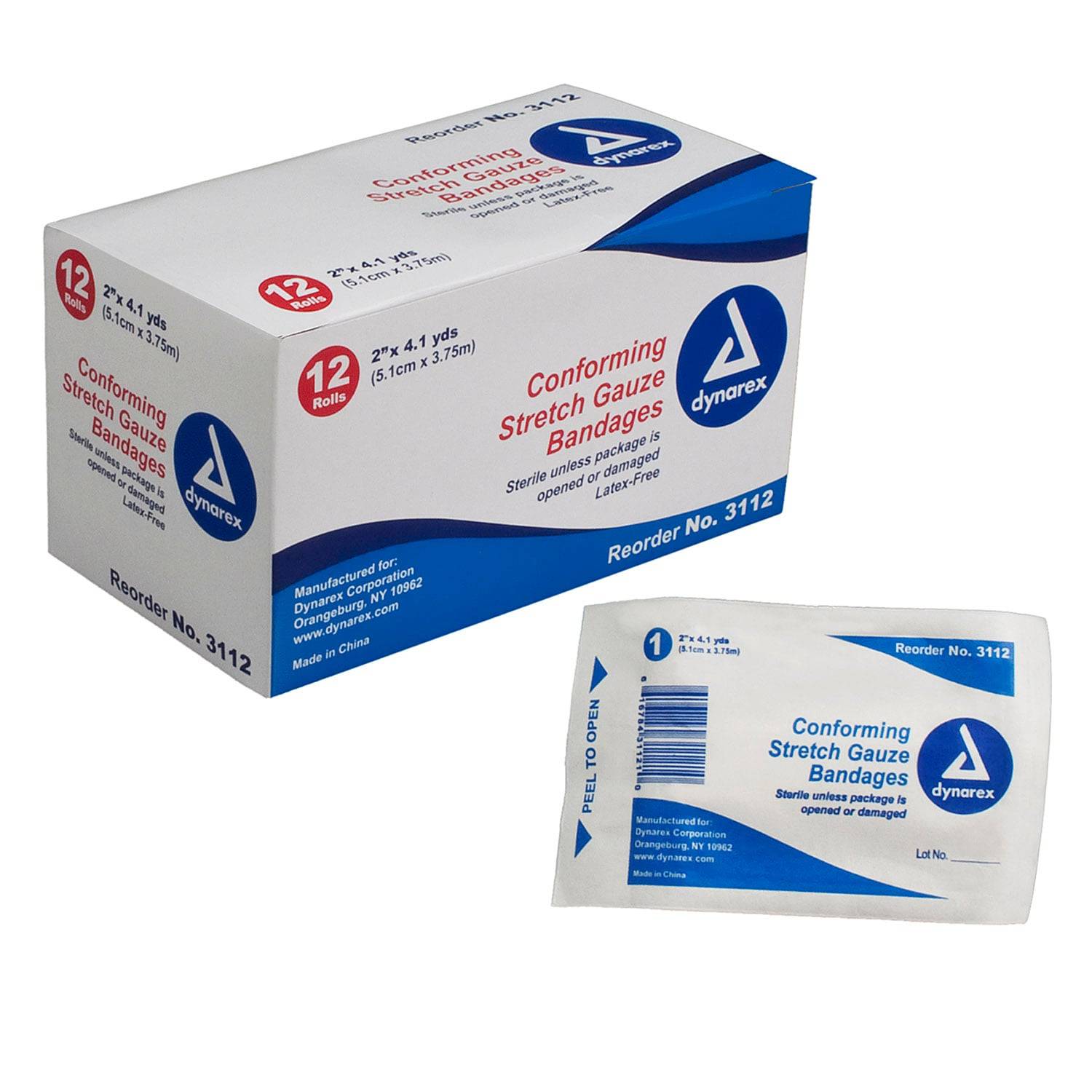 Dynarex 2" Stretch Gauze Bandages