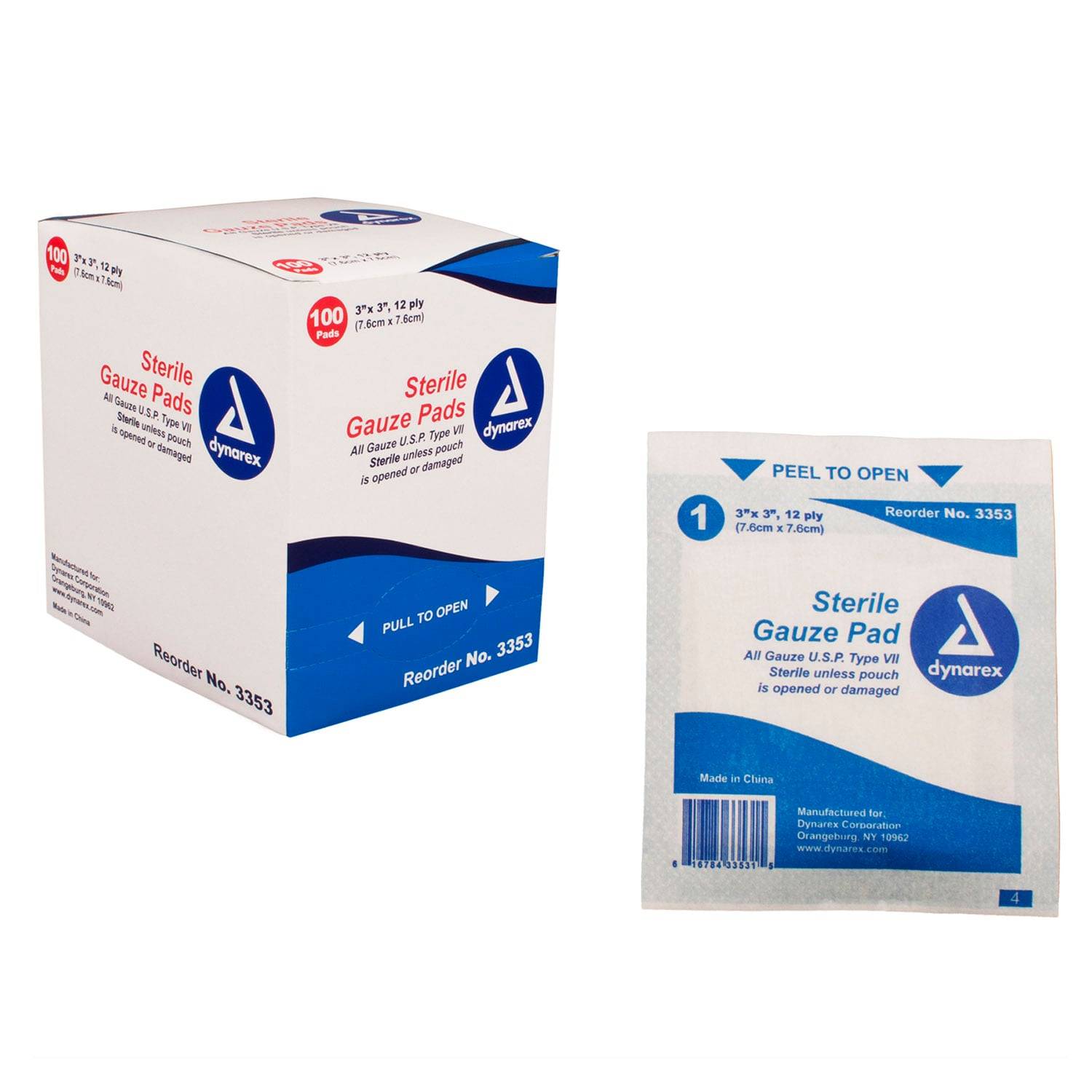 Dynarex 3" Gauze Pads