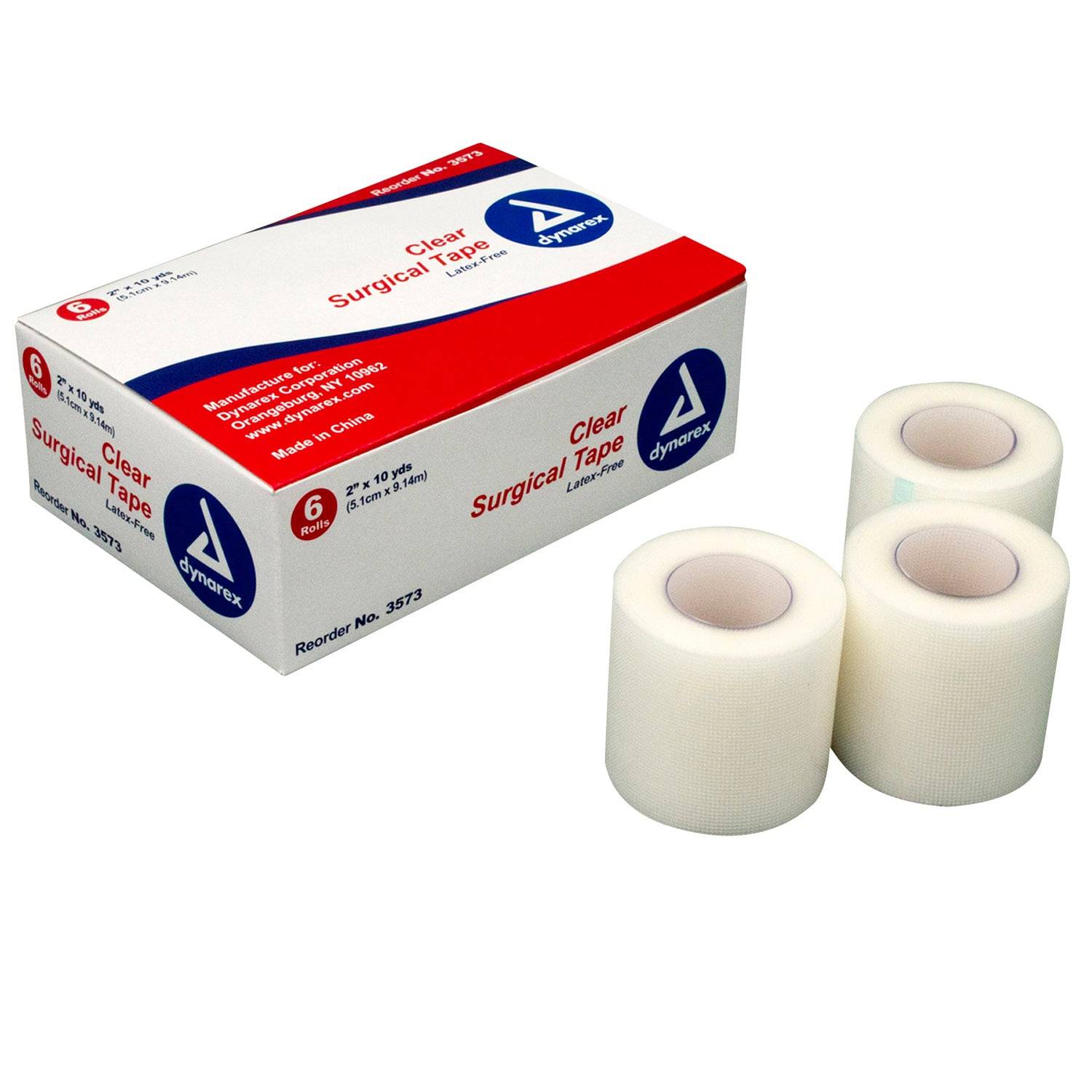 Dynarex 2" Transparent Surgical Tape (6 Pack)