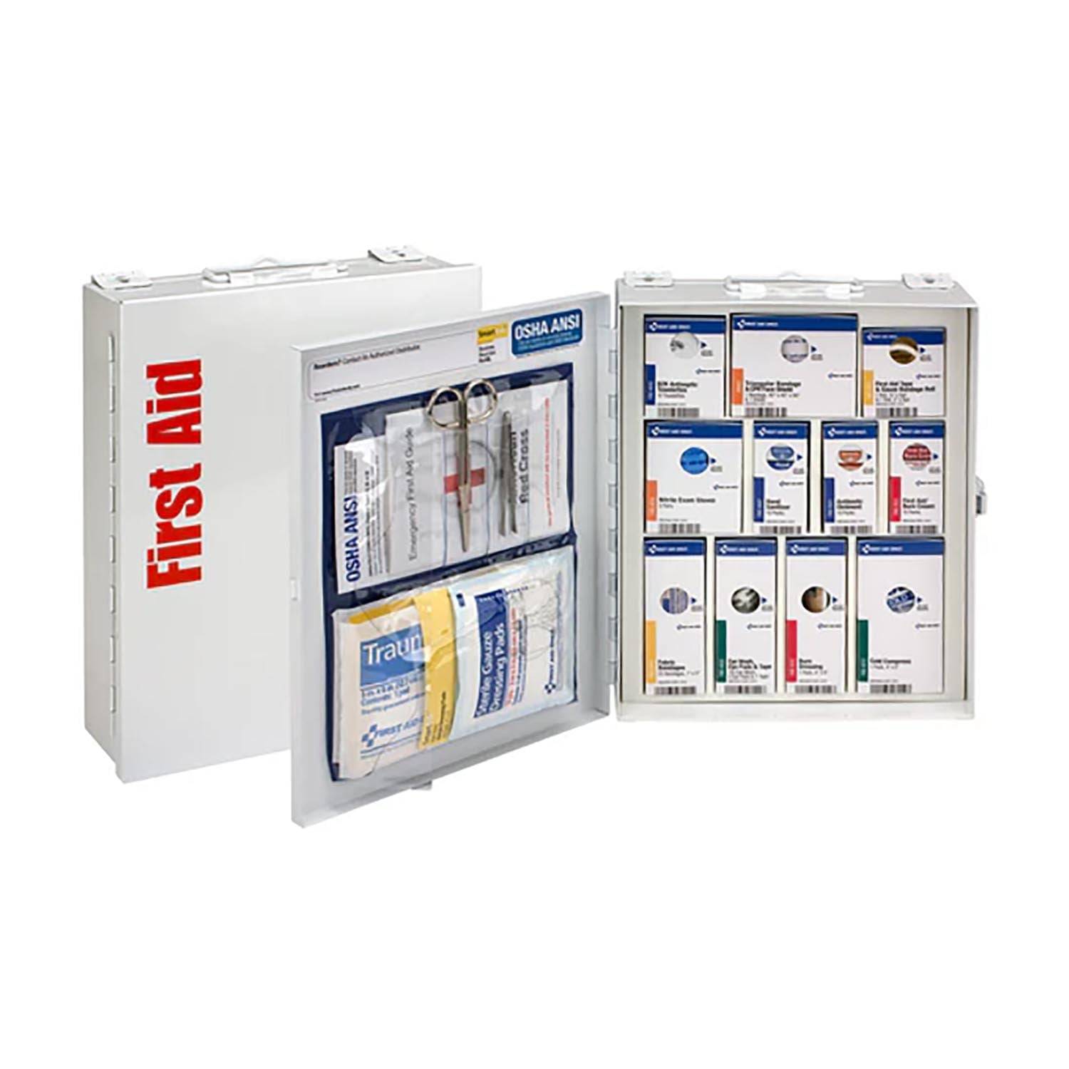 SmartCompliance 25 Person Medium Metal First Aid Cabinet, AN