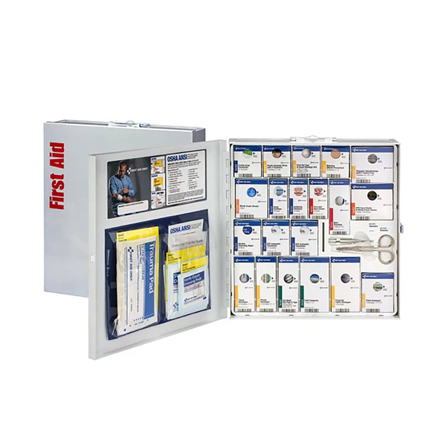 SmartCompliance 50 Person Large Metal First Aid Cabinet, ANS