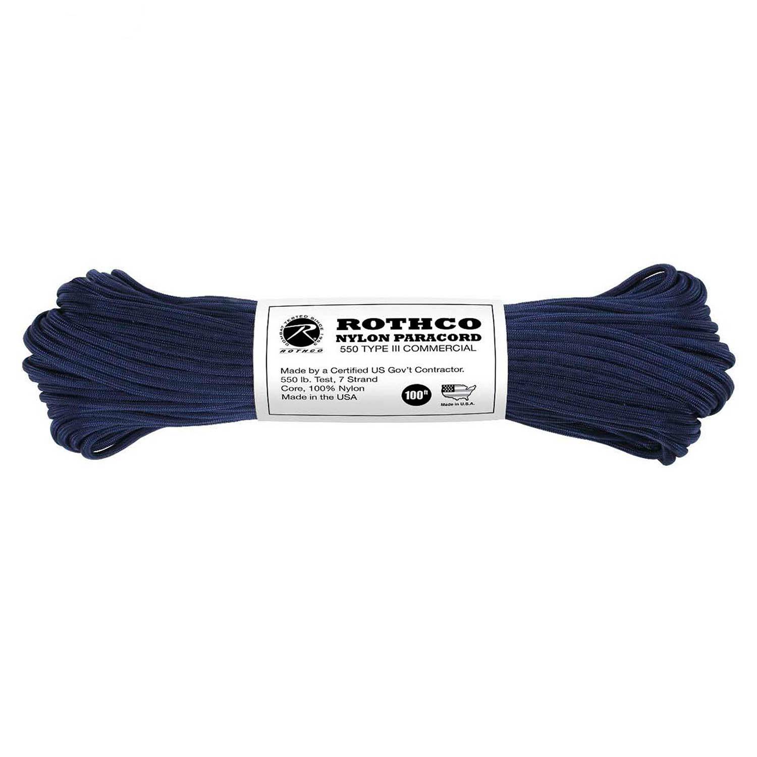 Rothco Nylon Paracord Type III 550 LB 100FT