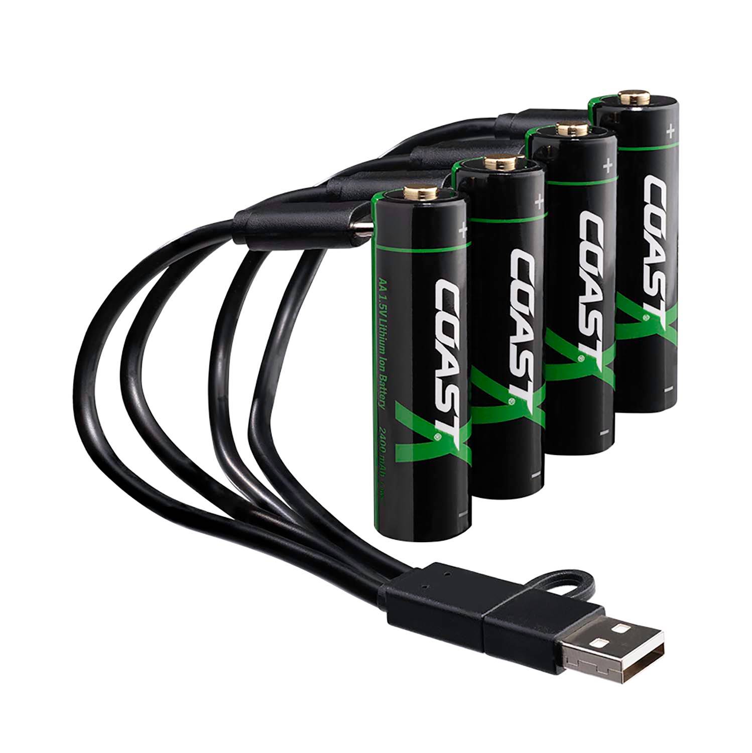 Coast ZITHION-X AA 4 Pack Rechargeable Batteries