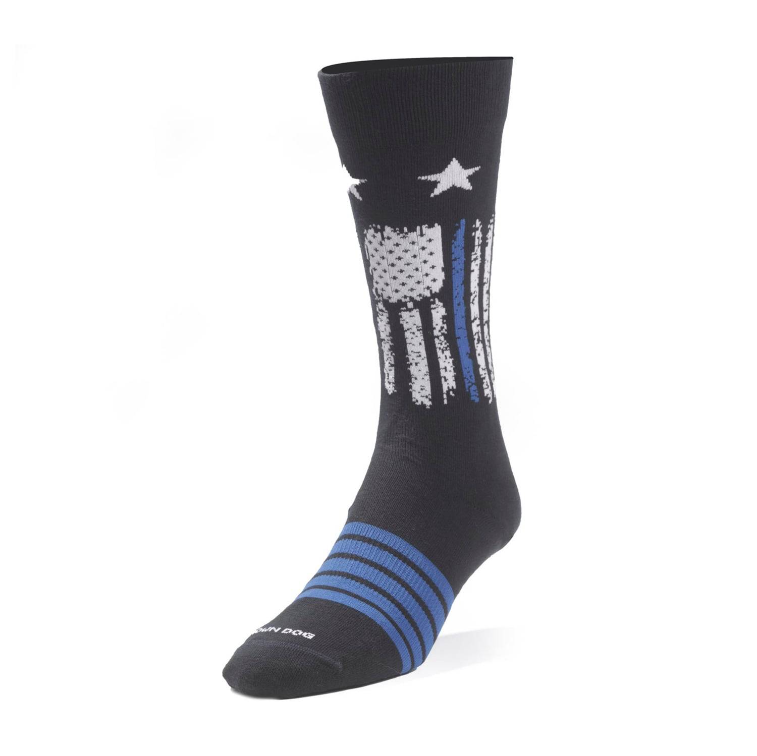 Brown Dog Andy - Thin Blue Line Socks