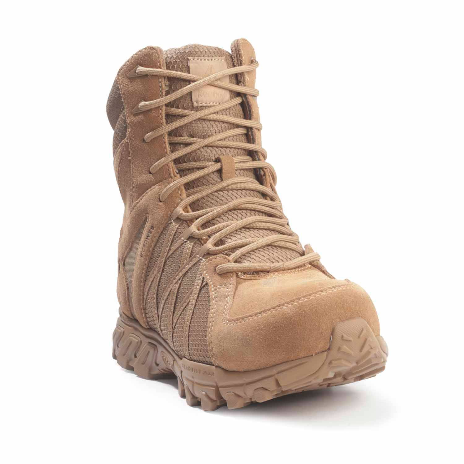 REEBOK TRAILGRIP TACTICAL 8" SIDE ZIP COMP TOE BOOT