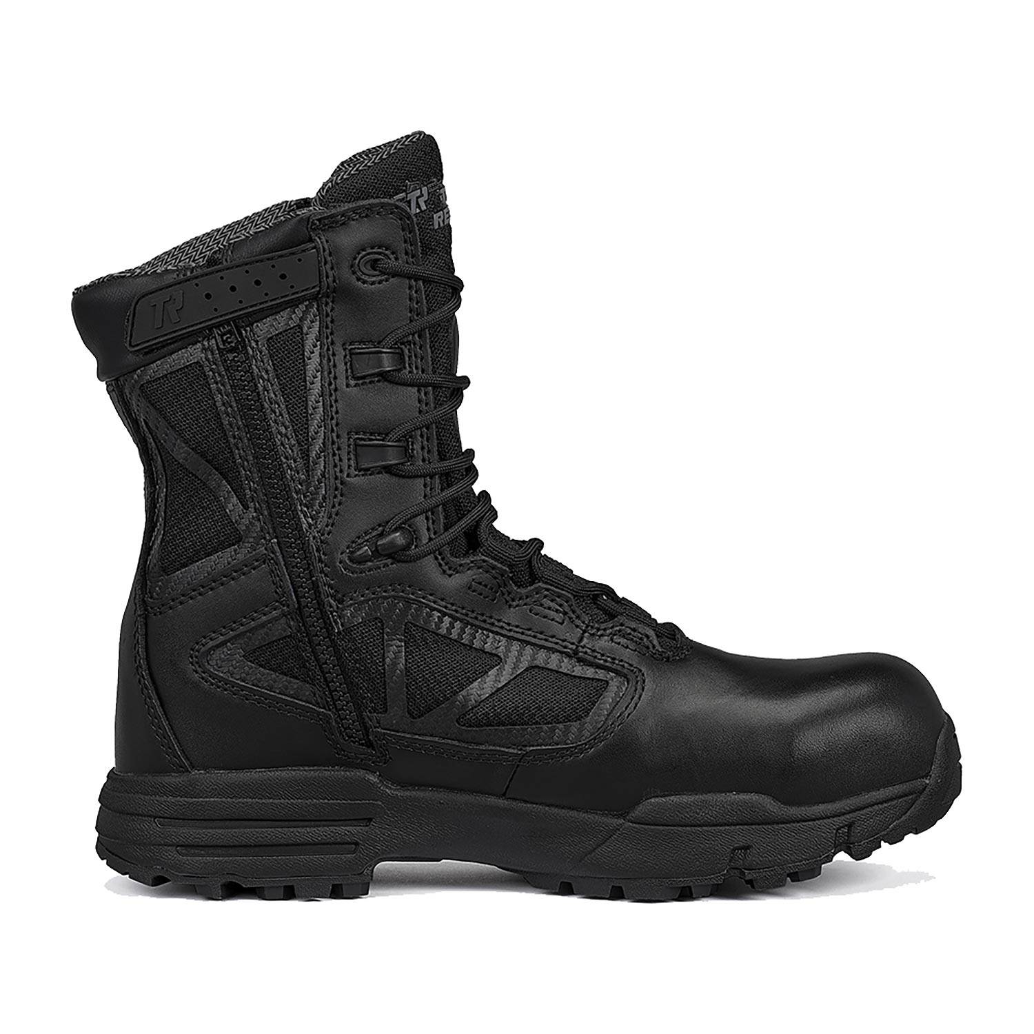 BELLEVILLE CHROME 8" WATERPROOF SIDE-ZIP COMPOSITE TOE BOOTS