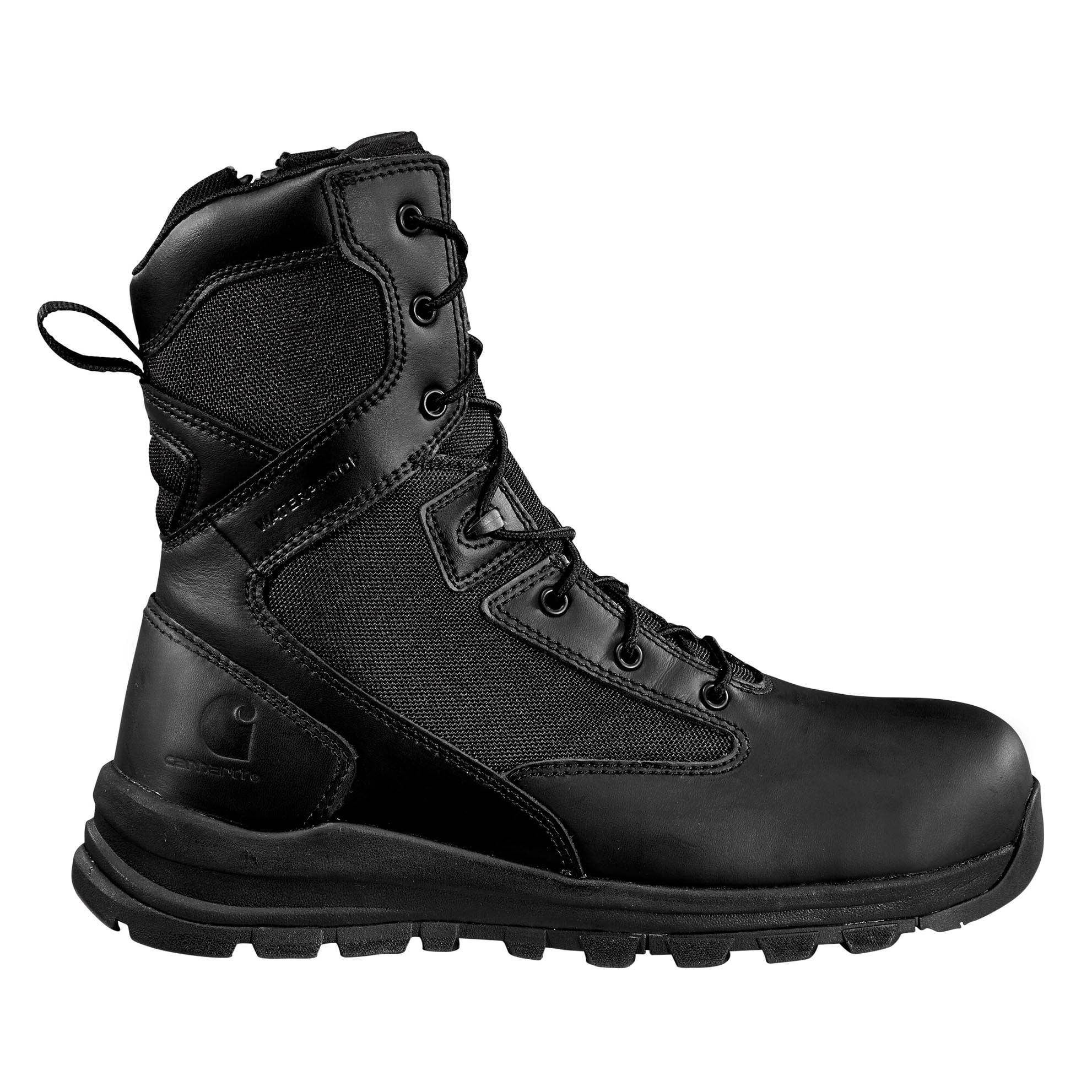 CARHARTT GILMORE WATERPROOF 8" SIDE-ZIP SAFETY TOE BOOTS