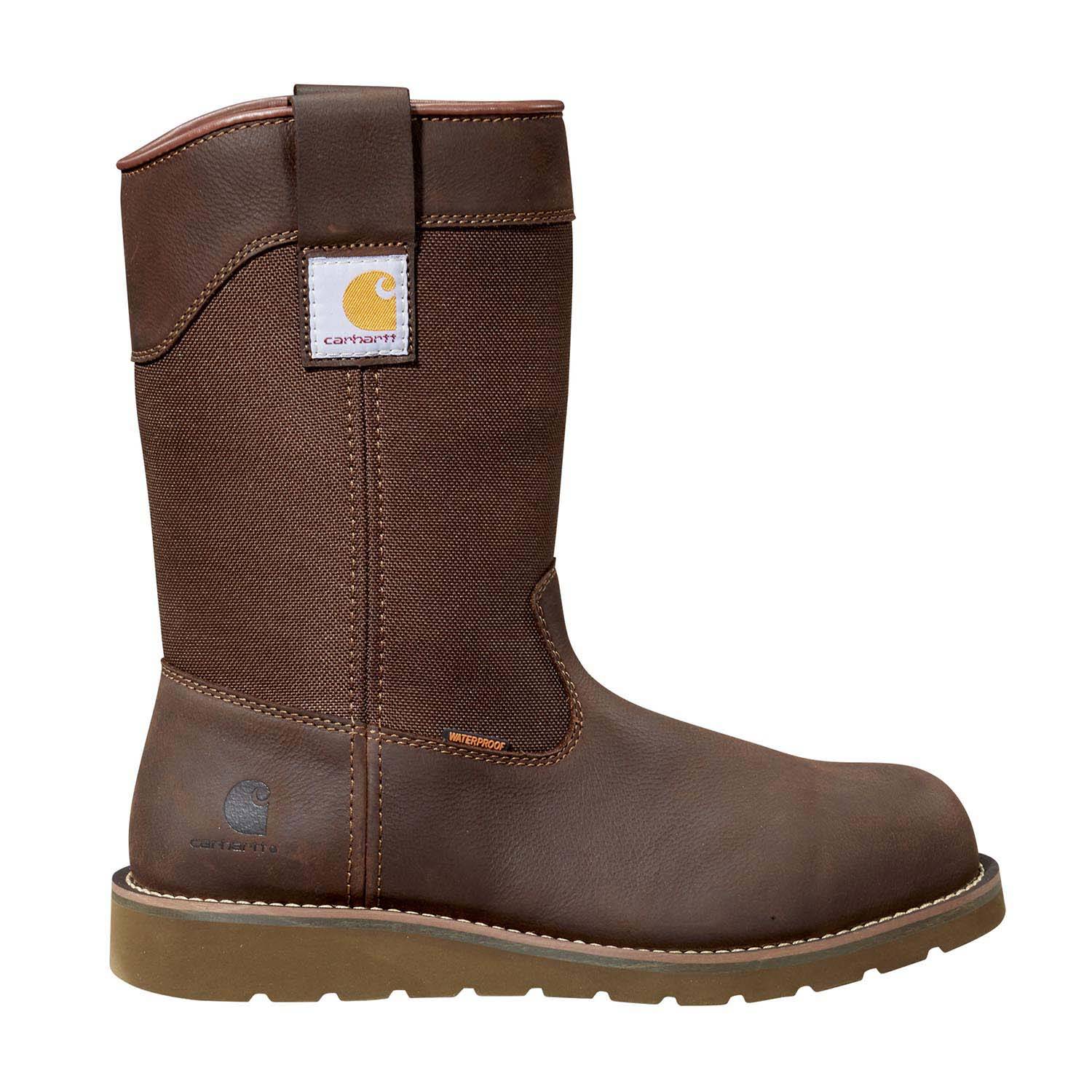 CARHARTT MEN'S WELLINGTON WEDGE 10" STEEL TOE WATERPROO