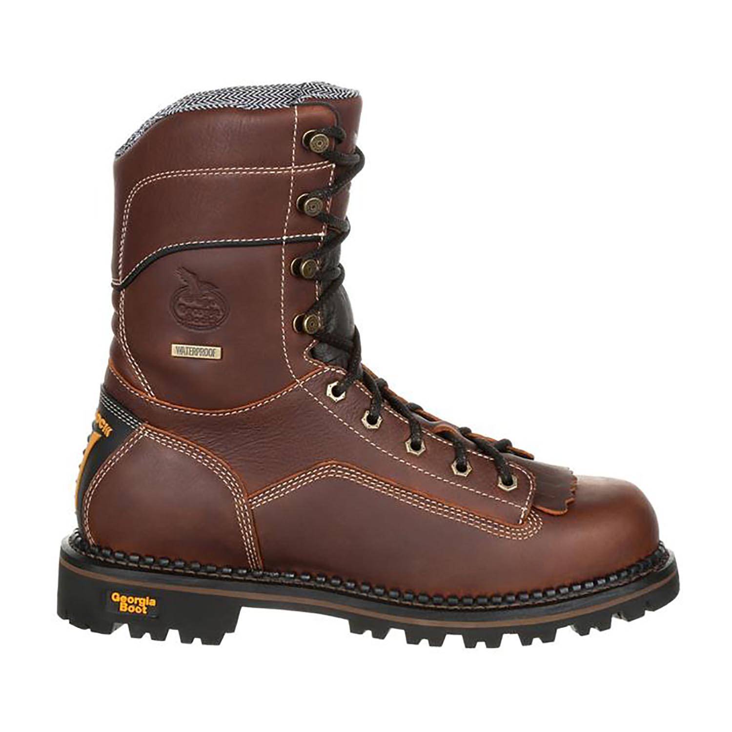 GEORGIA MEN'S AMP LT LOGGER LOW HEEL WATERPROOF BOOTS