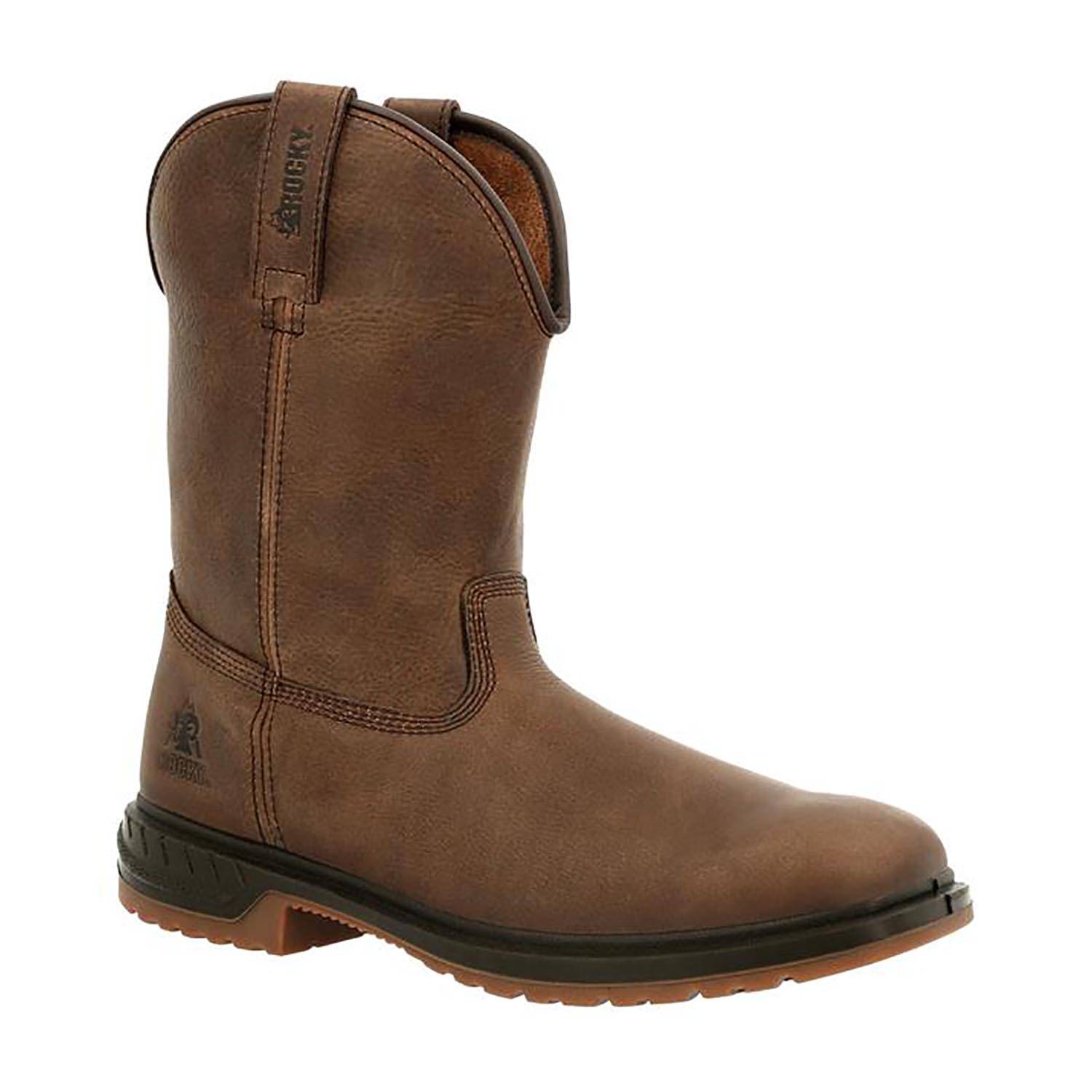 ROCKY MEN'S  WORKSMART UNLINED WESTERN BOOTS