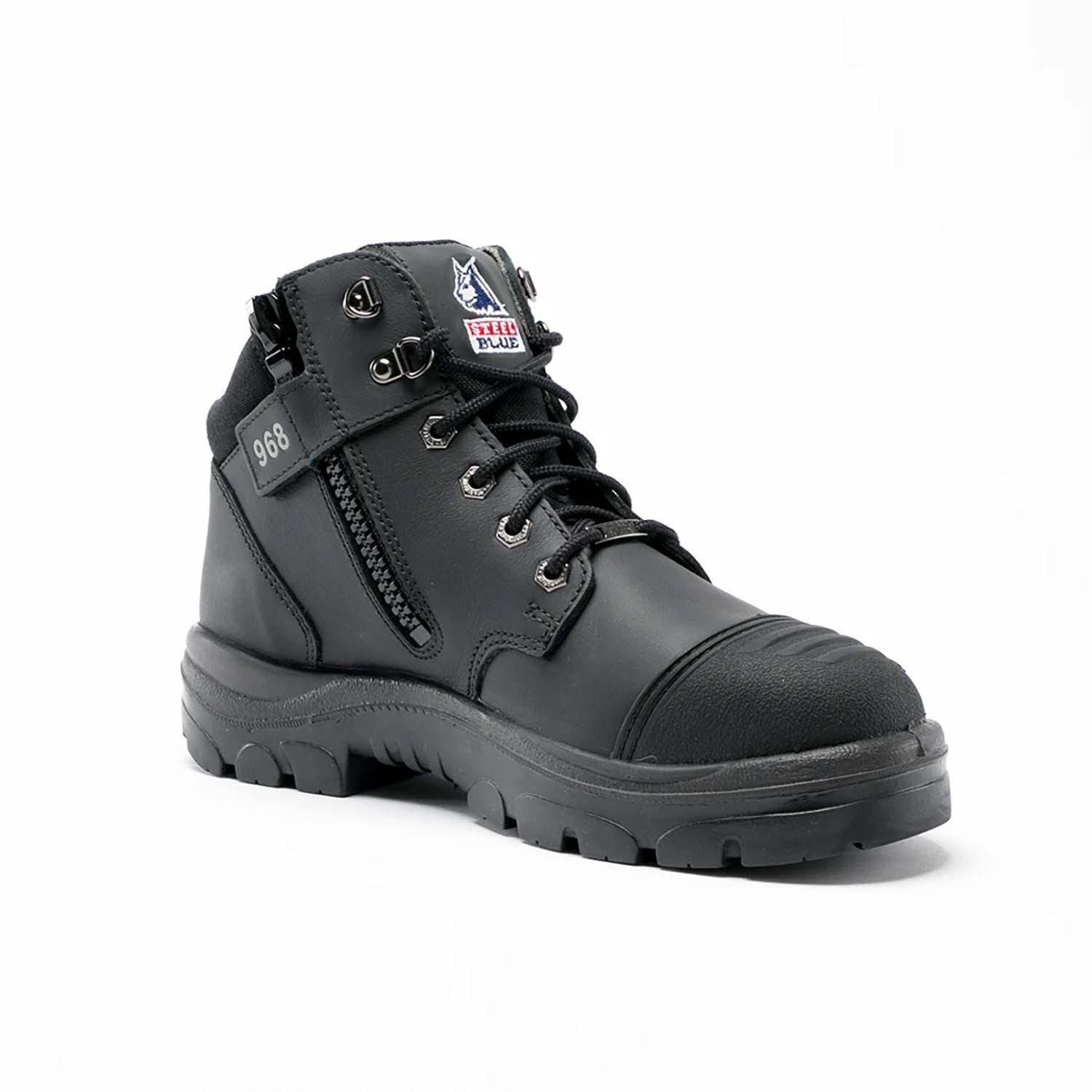 STEEL BLUE MEN'S 5" PARKES SIDE-ZIP STEEL TOE EH BOOTS