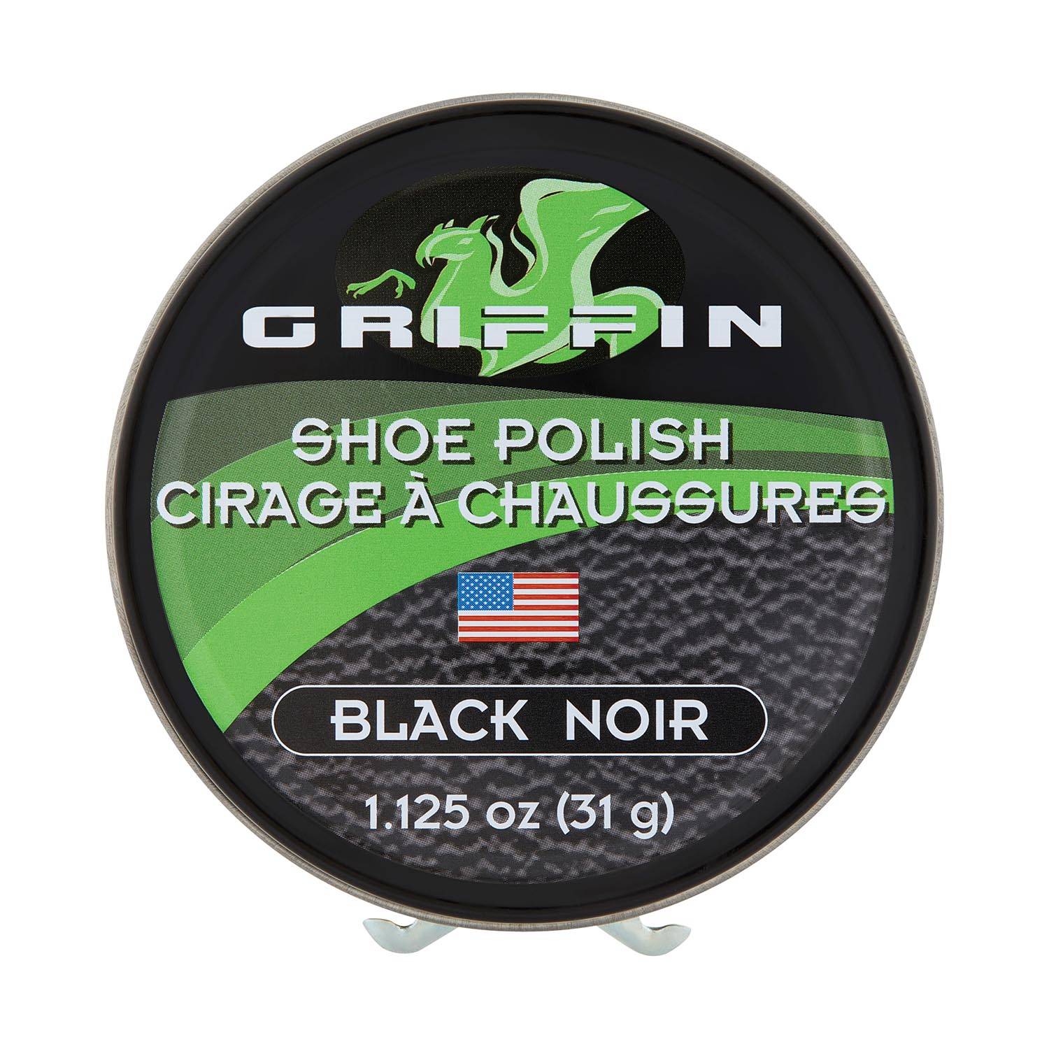 GRIFFIN BLACK SHOE POLISH, 1.125 OZ