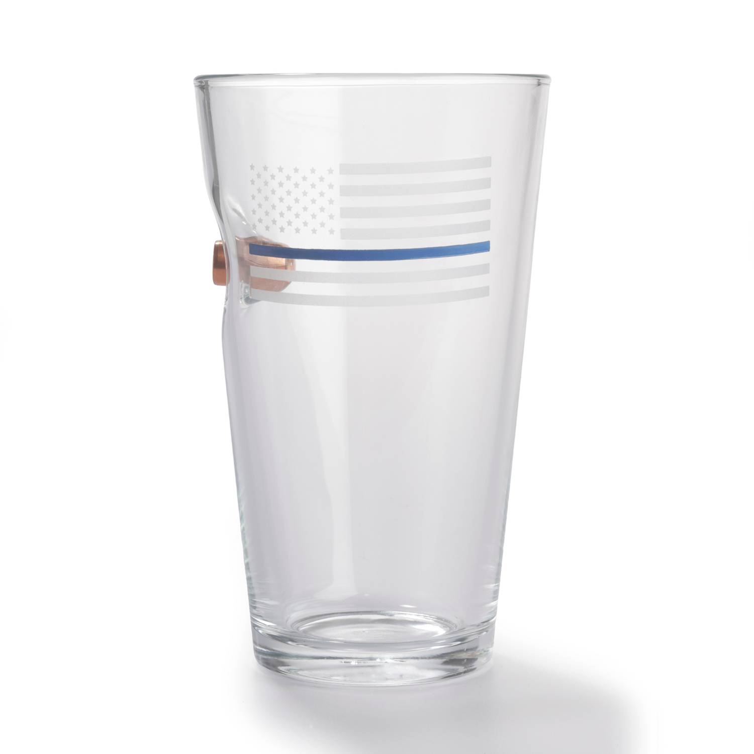 BenShot Thin Blue Line .45ACP Pint Glass
