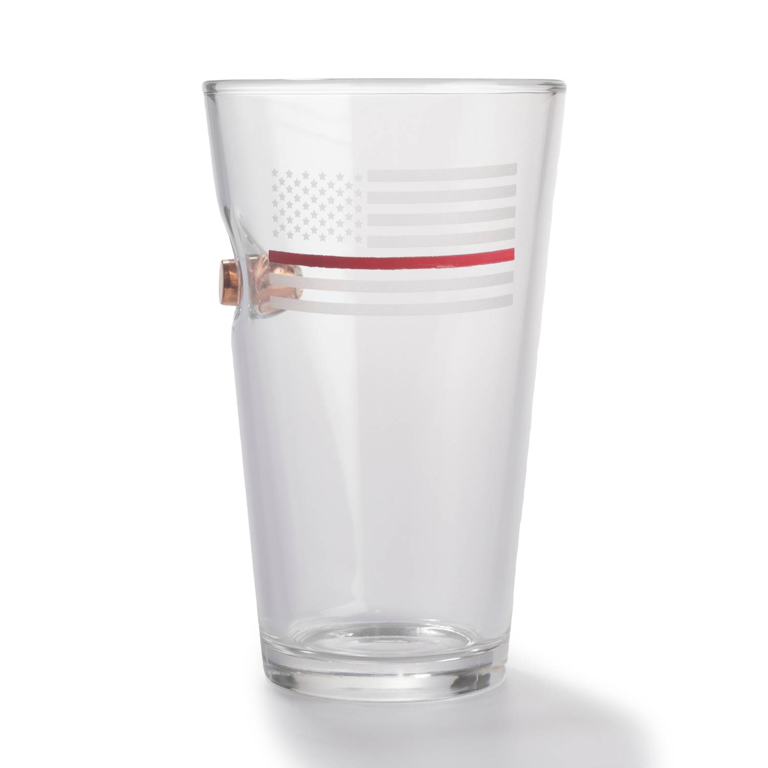 BenShot Thin Red Line .45ACP Pint Glass