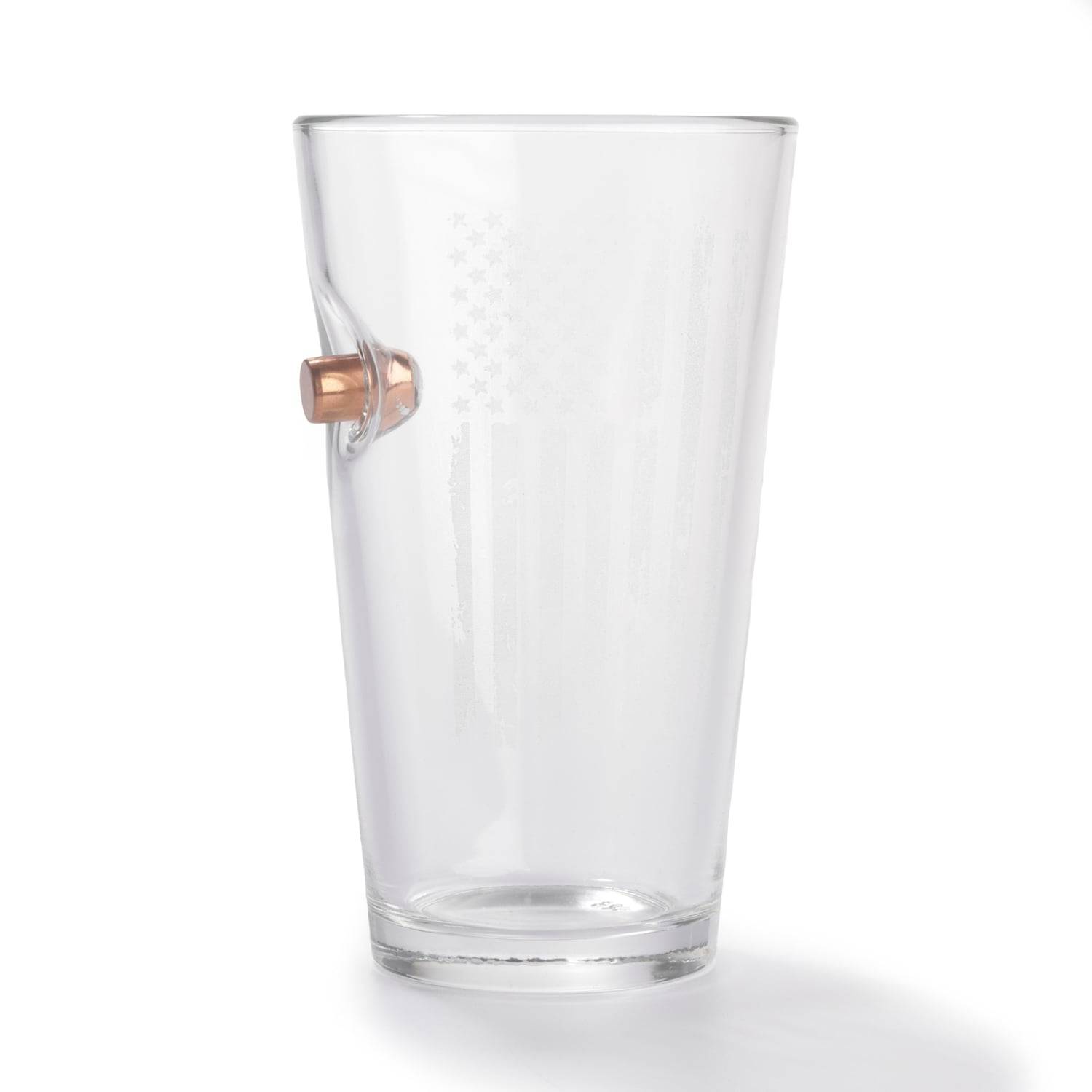 BenShot Patriotic .45ACP Pint Glass