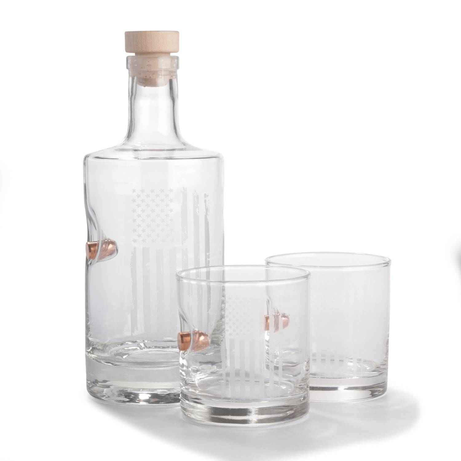 BenShot Patriotic .45ACP Decanter Set