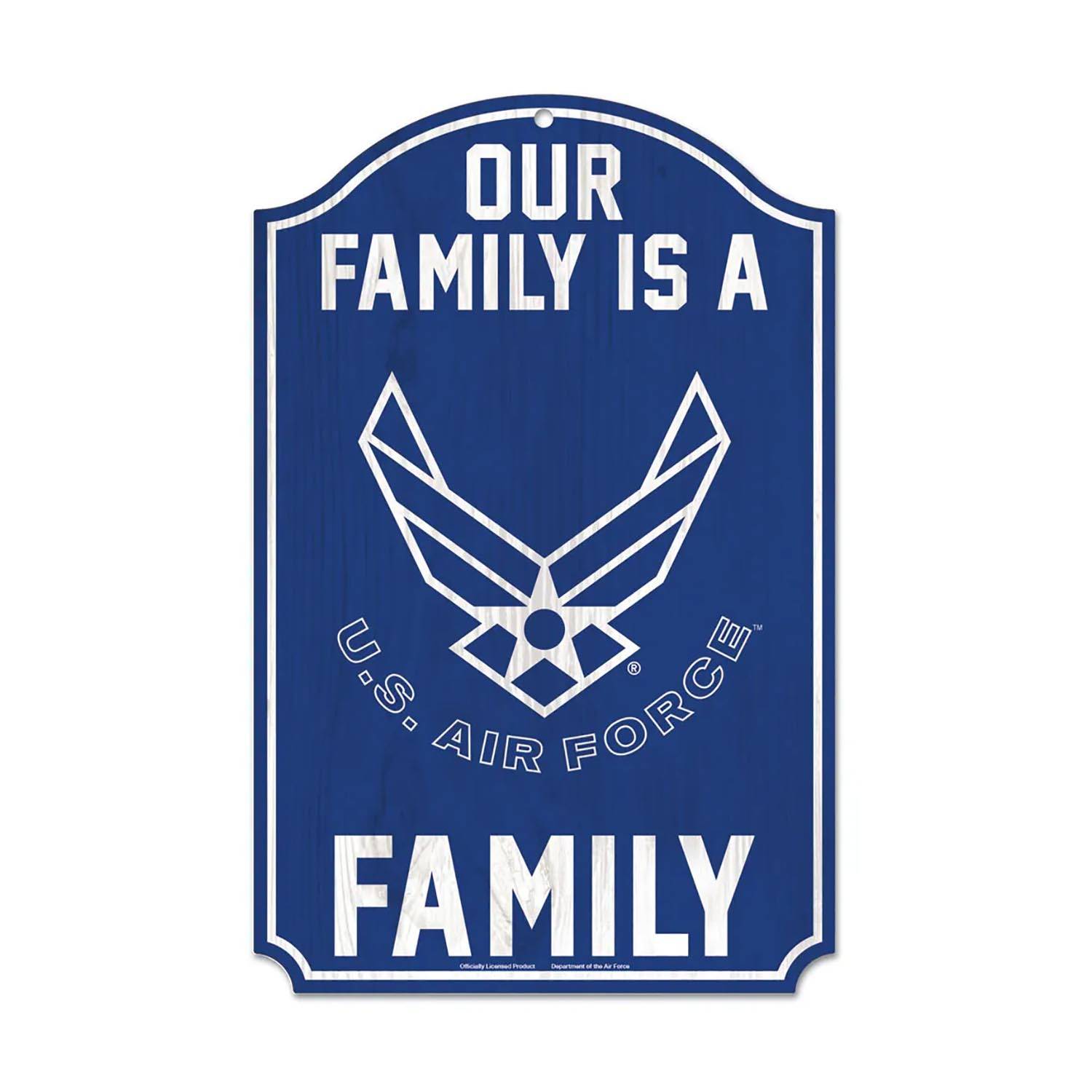 Wincraft  Air Force Family Wood Sign, 11" x 17"