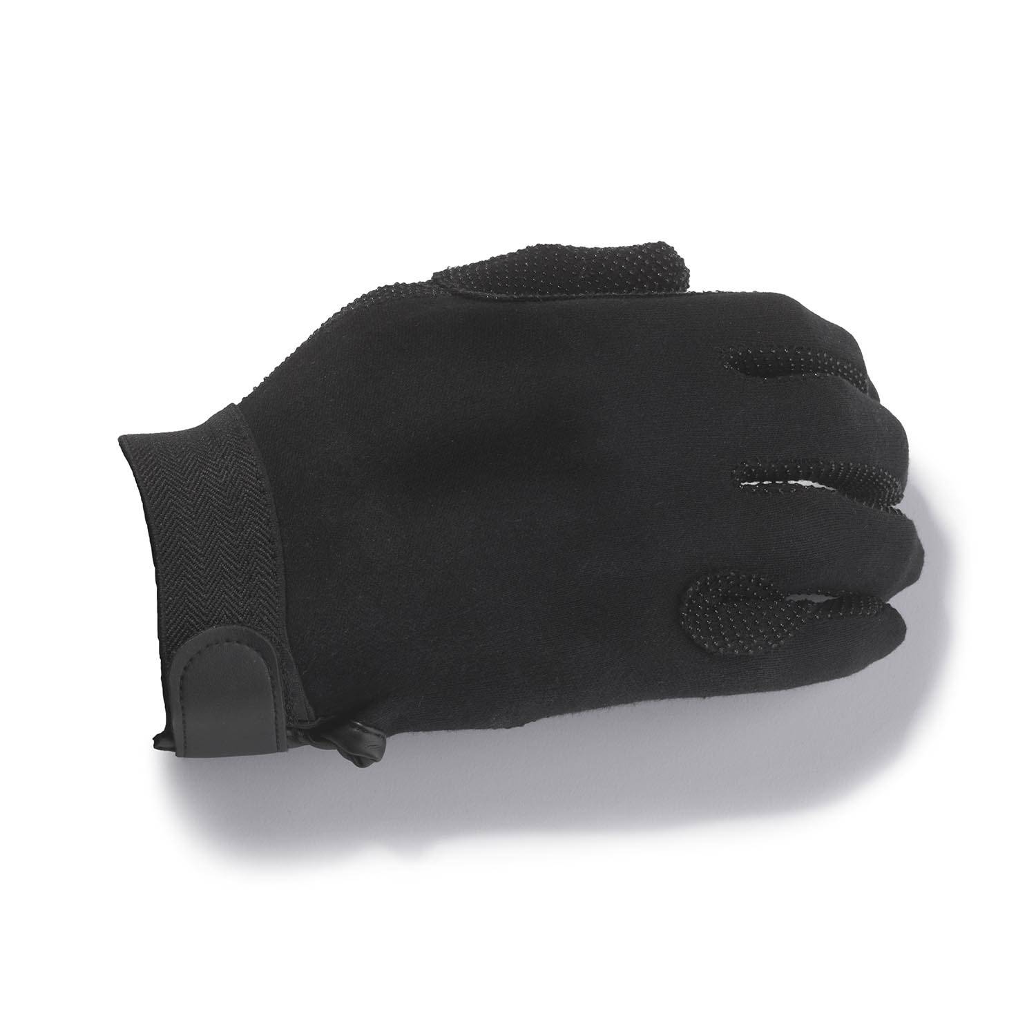 George Glove Black Cotton �Sure-Grip� Velco Strap Parade Glo