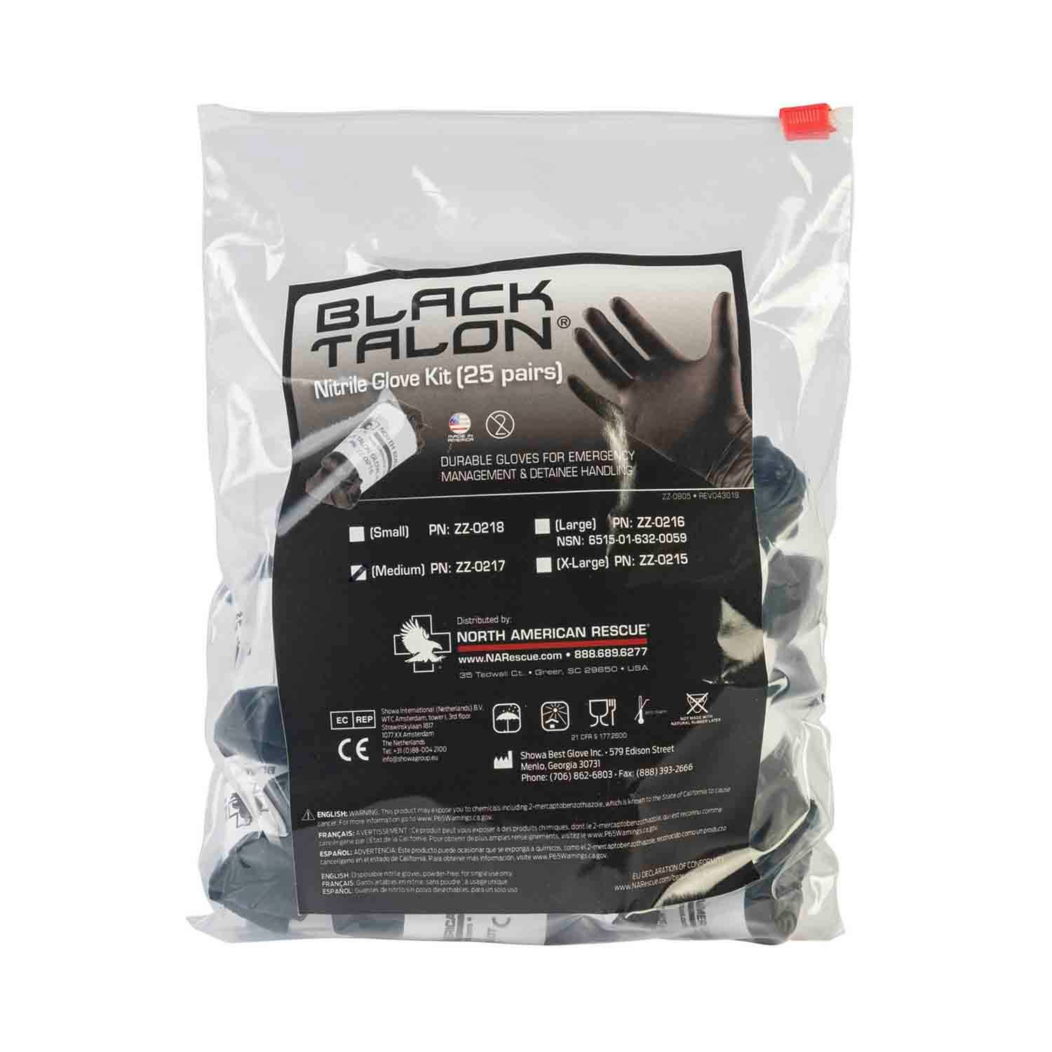 North American Rescue Black Talon Glove Kit