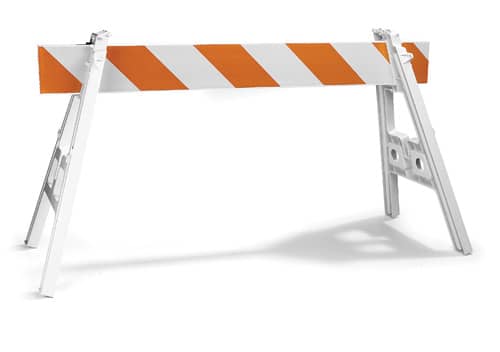 Cortina Tool and Mold Rail for A Frame Barricade