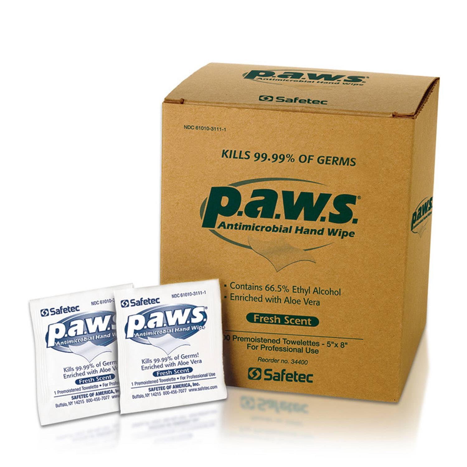Safetec Antiseptic Wipes (100 Per Box)