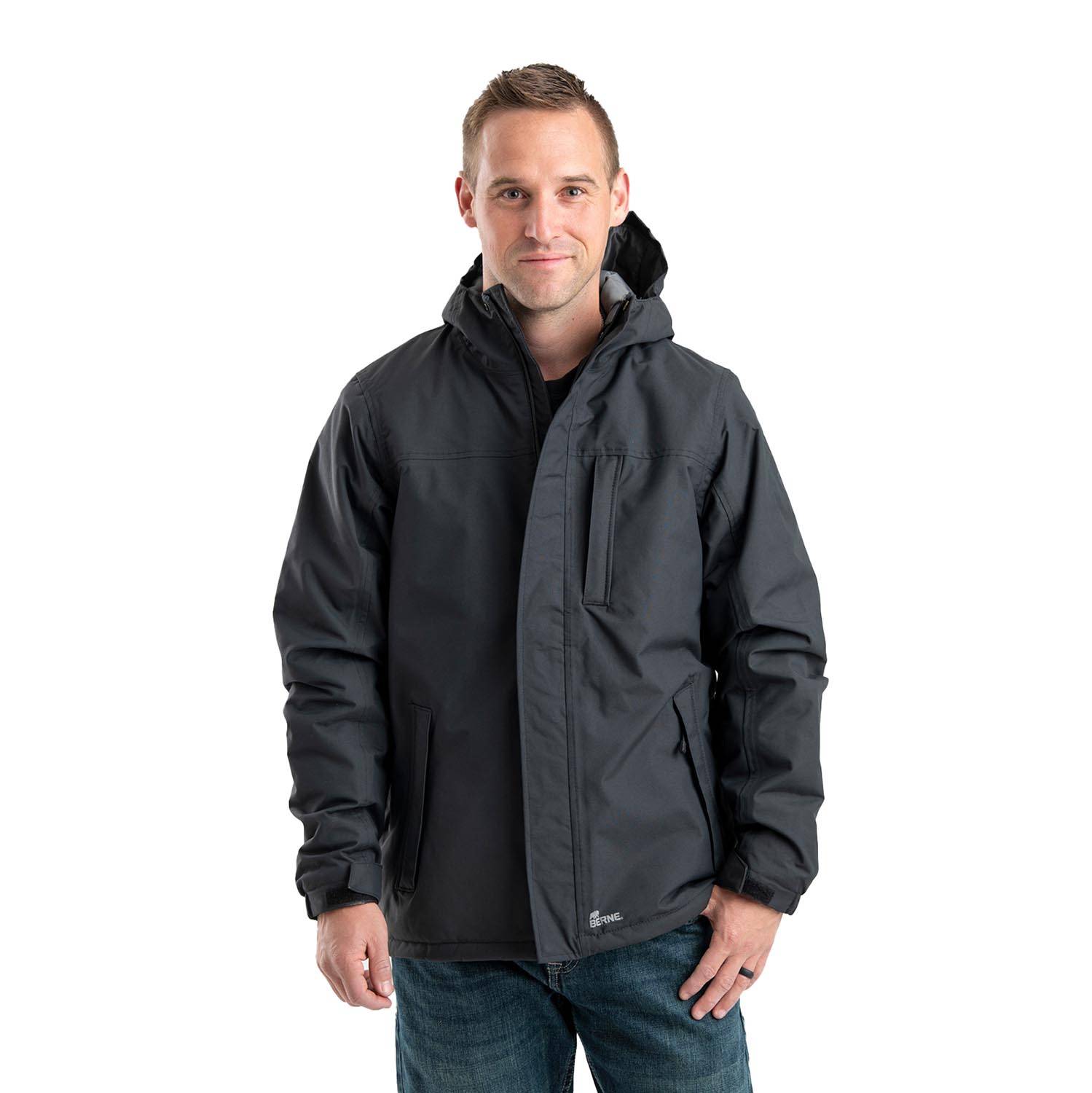 BERNE MEN'S COASTLINE WATERPROOF INSULATED STORM JACKET