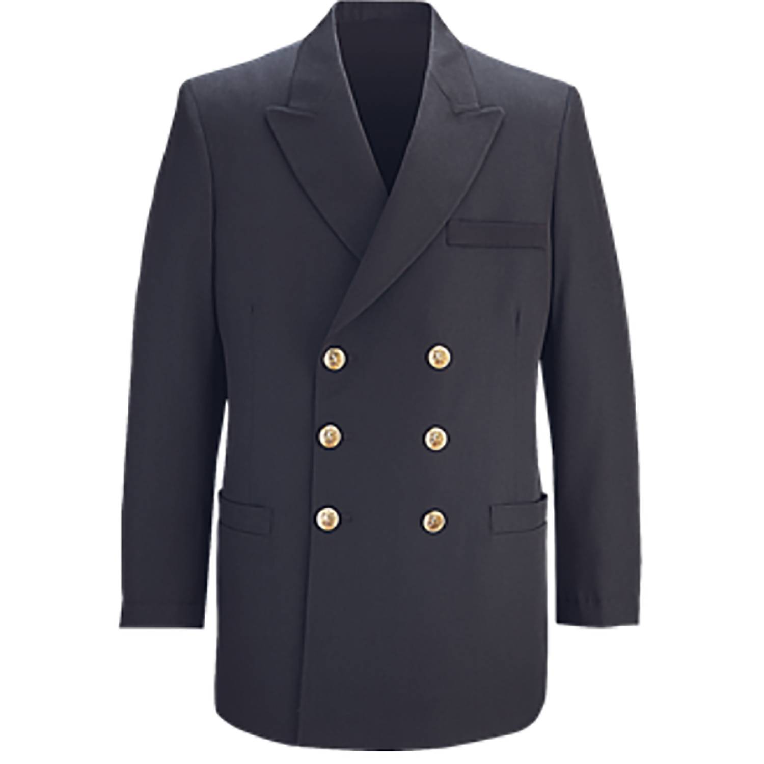 FLYING CROSS MEN'S 55% POLY / 45% WOOL DRESS BLUE COAT