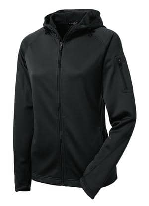 SANMAR LADIES FLEECE ZIP HOODED JACKET