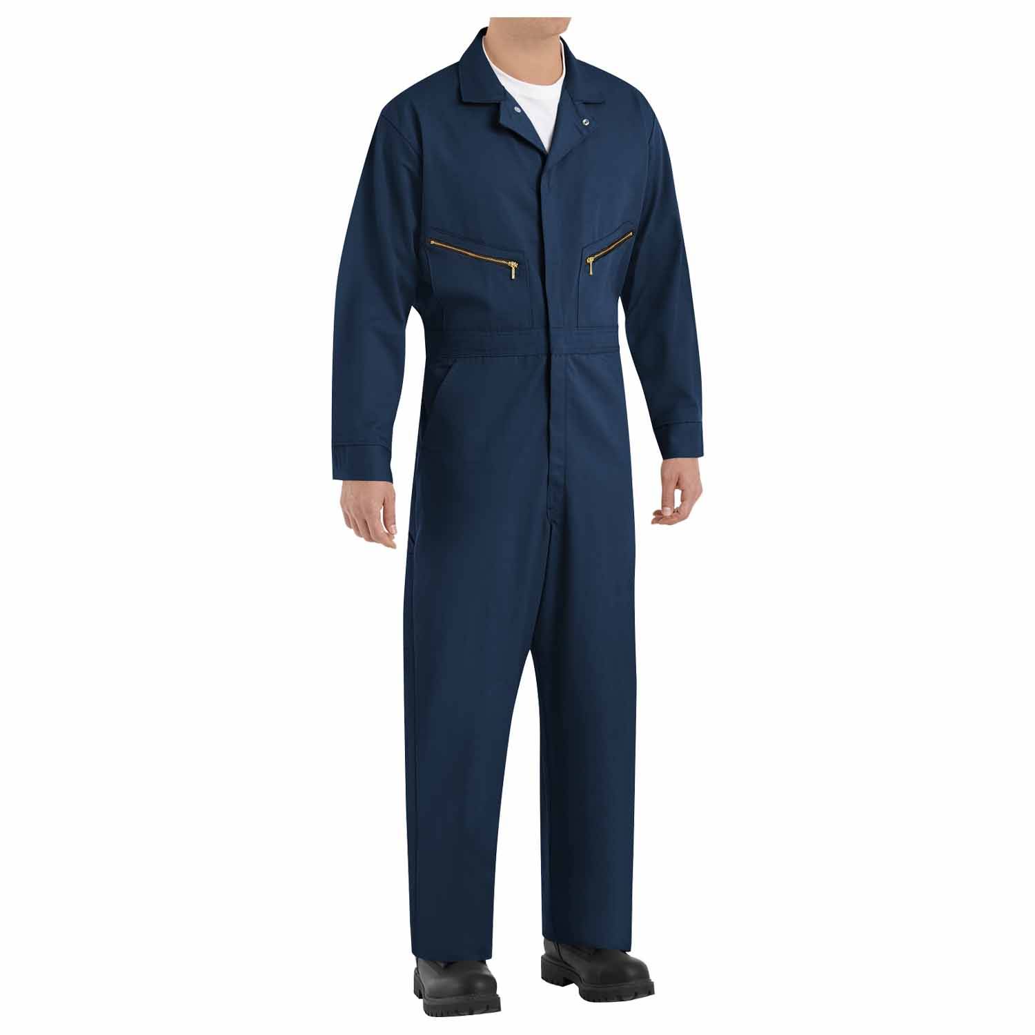 Red Kap Zip-Front Cotton Coveralls