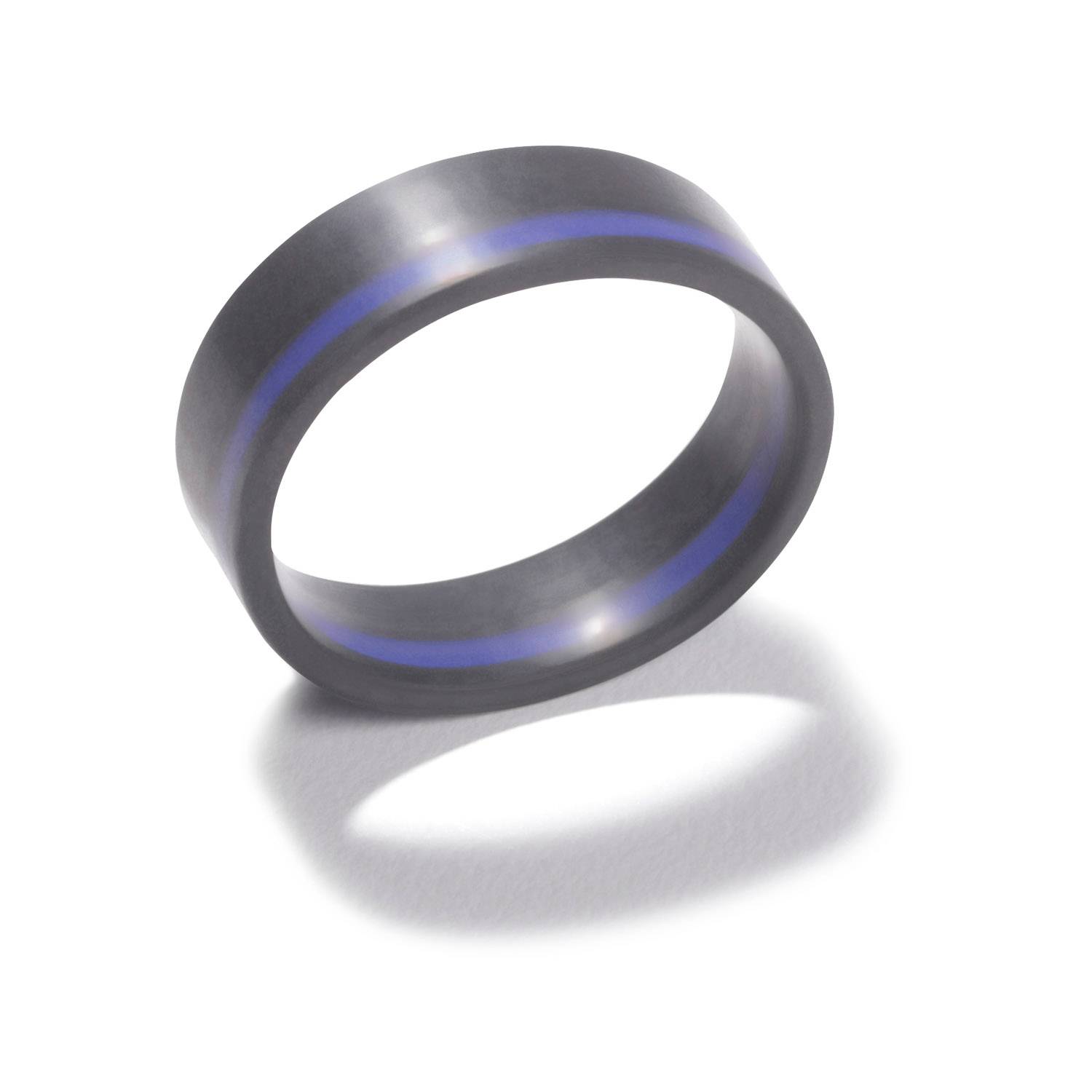 QALO MENS THIN LINE RING