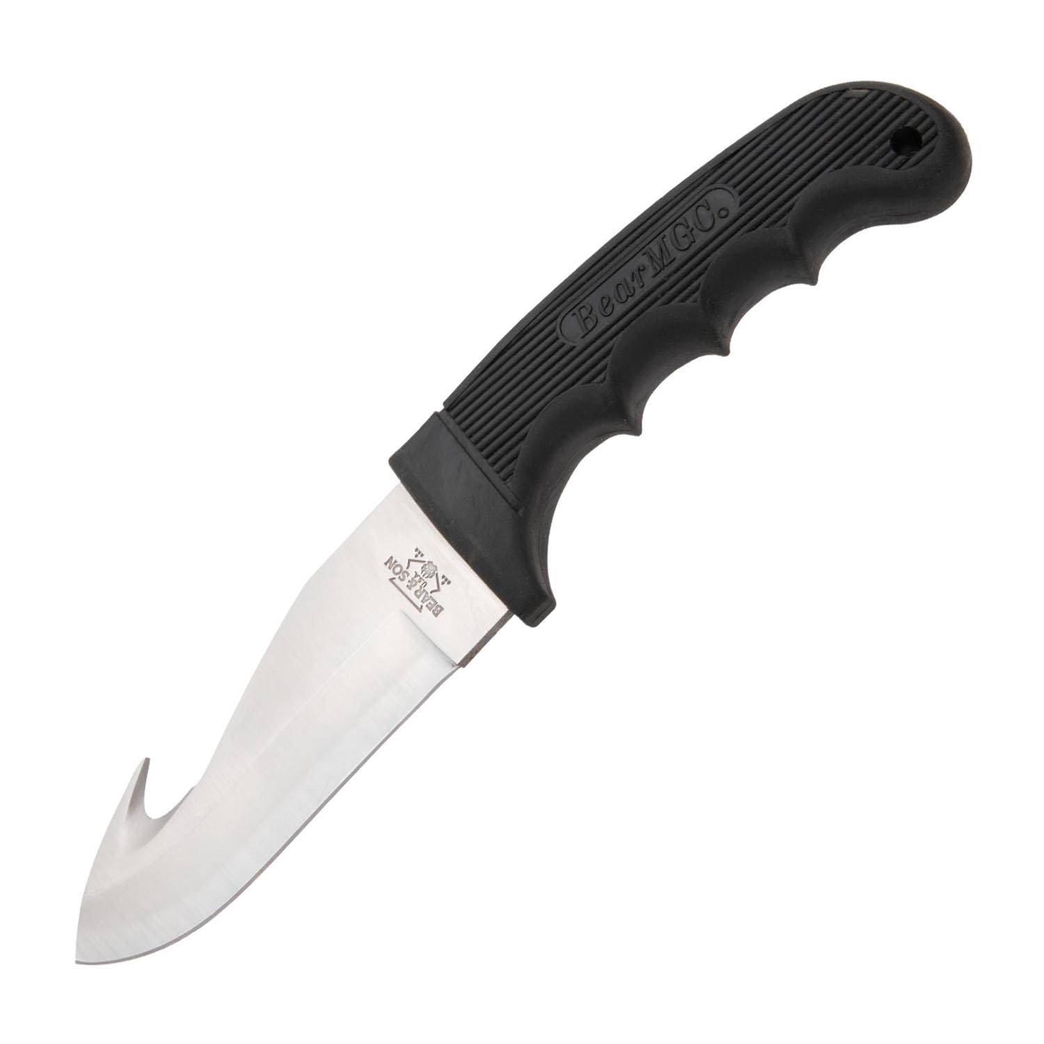 Bear & Son 8 3/8" Black Guthook Knife