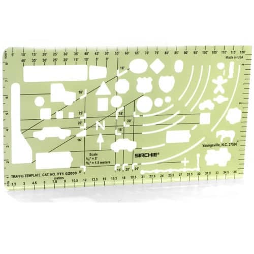 Sirchie Traffic Template